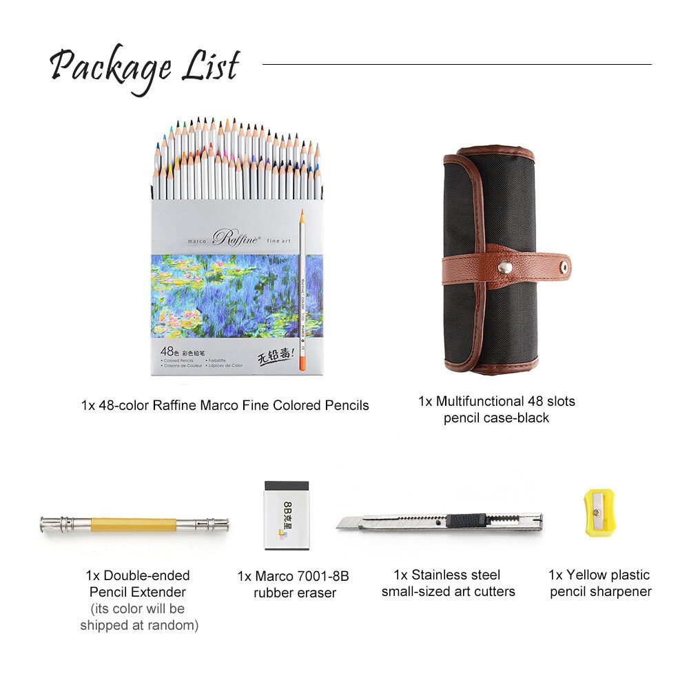 Rob's Art Supply Reviews: Raffine Pro Artist Colored Pencils Set