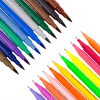 DUAL BRUSH SET : 36 PIECES - BRUSH AND MICRO HOLE PEN -