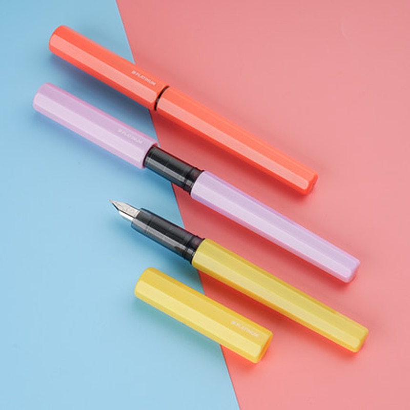 COLORFUL FOUNTAIN PEN: STAINLESS STEEL