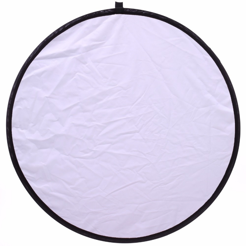 ROUNDED COLLAPSIBLE REFLECTORS SET: GOLD, SILVER, WHITE, BLACK, TRANSLUCENT