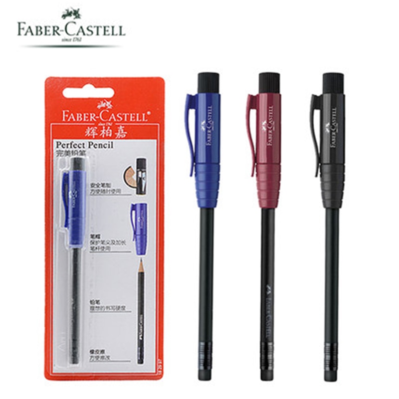 FABER CASTELL PENCIL EXTENDER WITH SHARPENER: 2 PICS