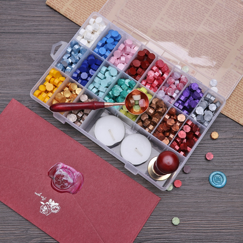 SEALING WAX SET: 200, 750 PIECES OF DIFFERENT GRADIENTS