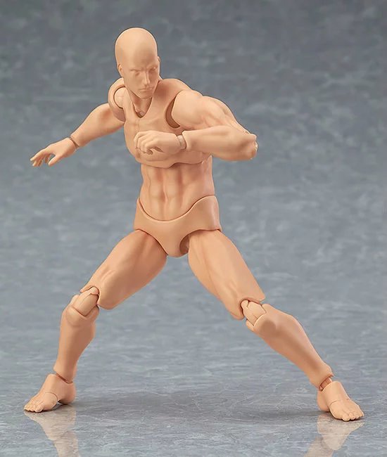 ACTION FIGURE MODEL: ATHLETIC MALE AND FEMALE ART DOLL