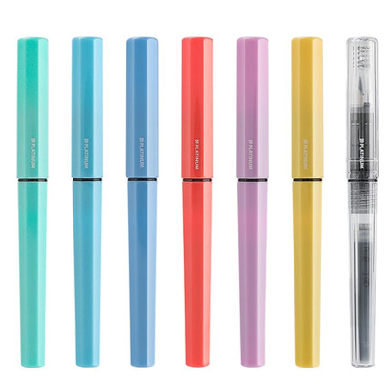 COLORFUL FOUNTAIN PEN: STAINLESS STEEL
